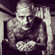 black_V_tattoo Pavlov on My World.